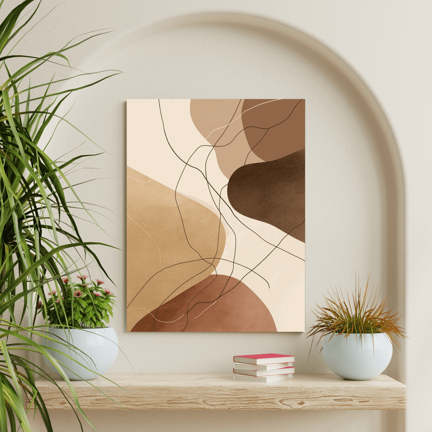 Earthform Harmony - Noir Moth Abstract Art