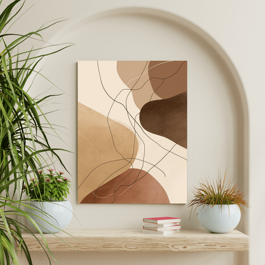 Earthform Harmony - Noir Moth Abstract Art