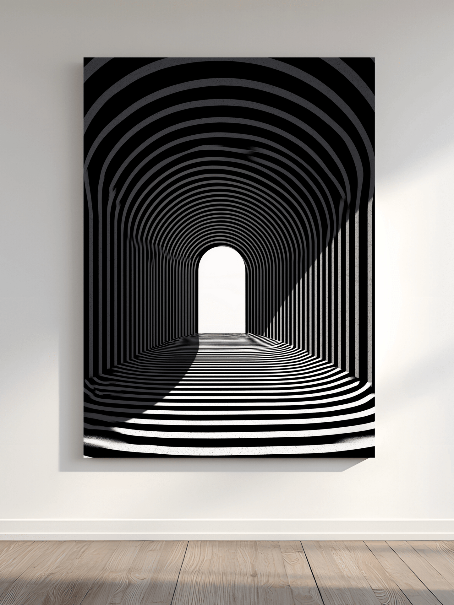 Infinite Passage - Noir Moth Illusion art