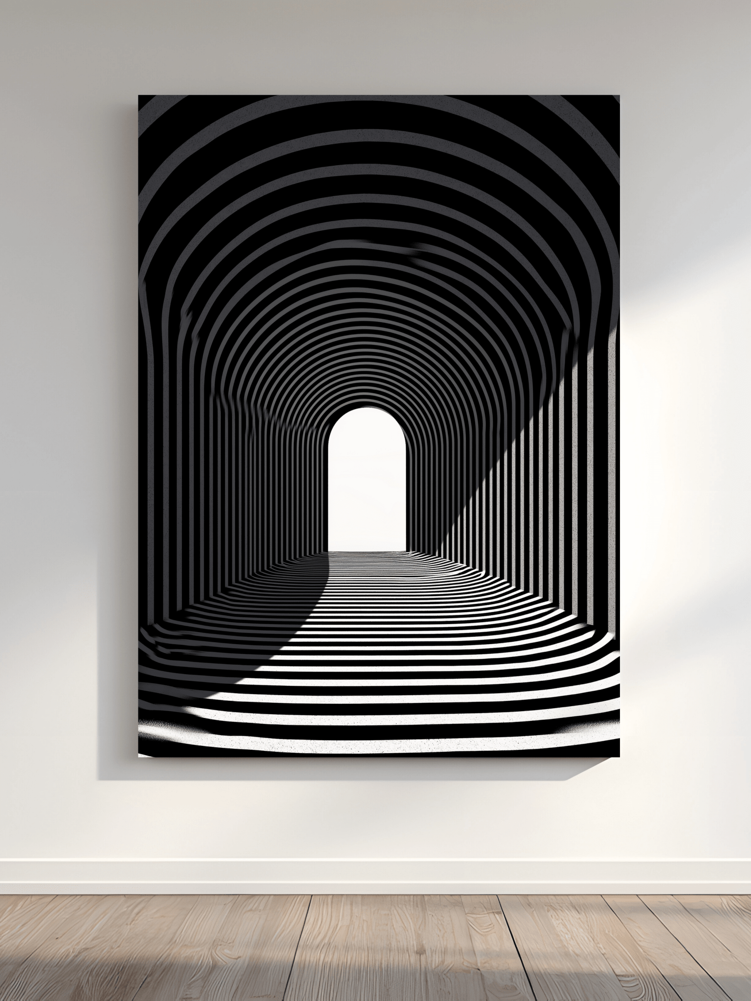Infinite Passage - Noir Moth Illusion art