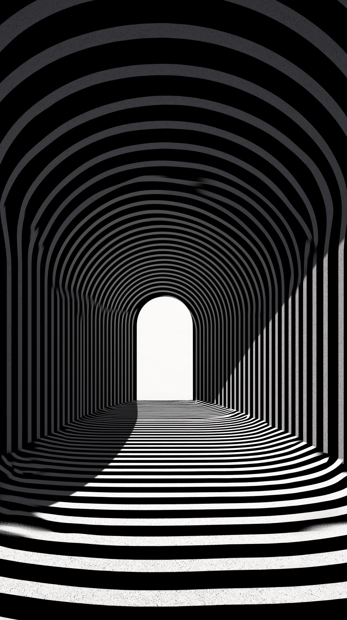 Infinite Passage - Noir Moth Illusion art