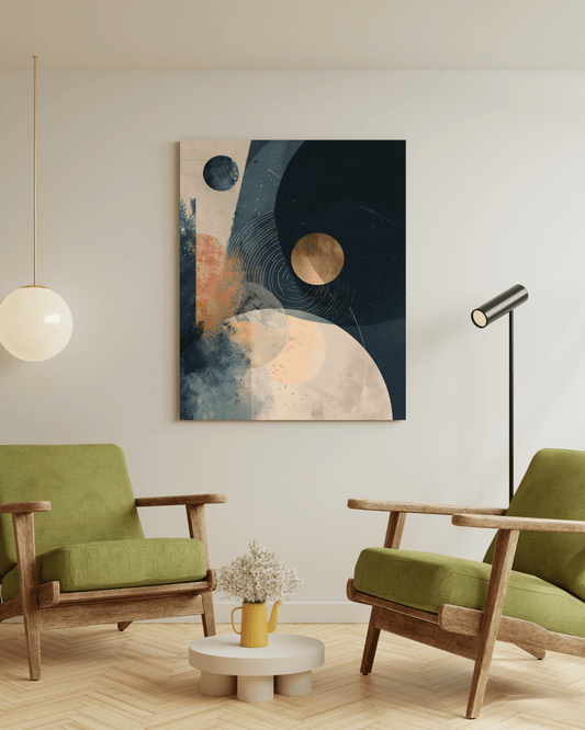 Orbit of Silence - Noir Moth Luxury Abstract Art