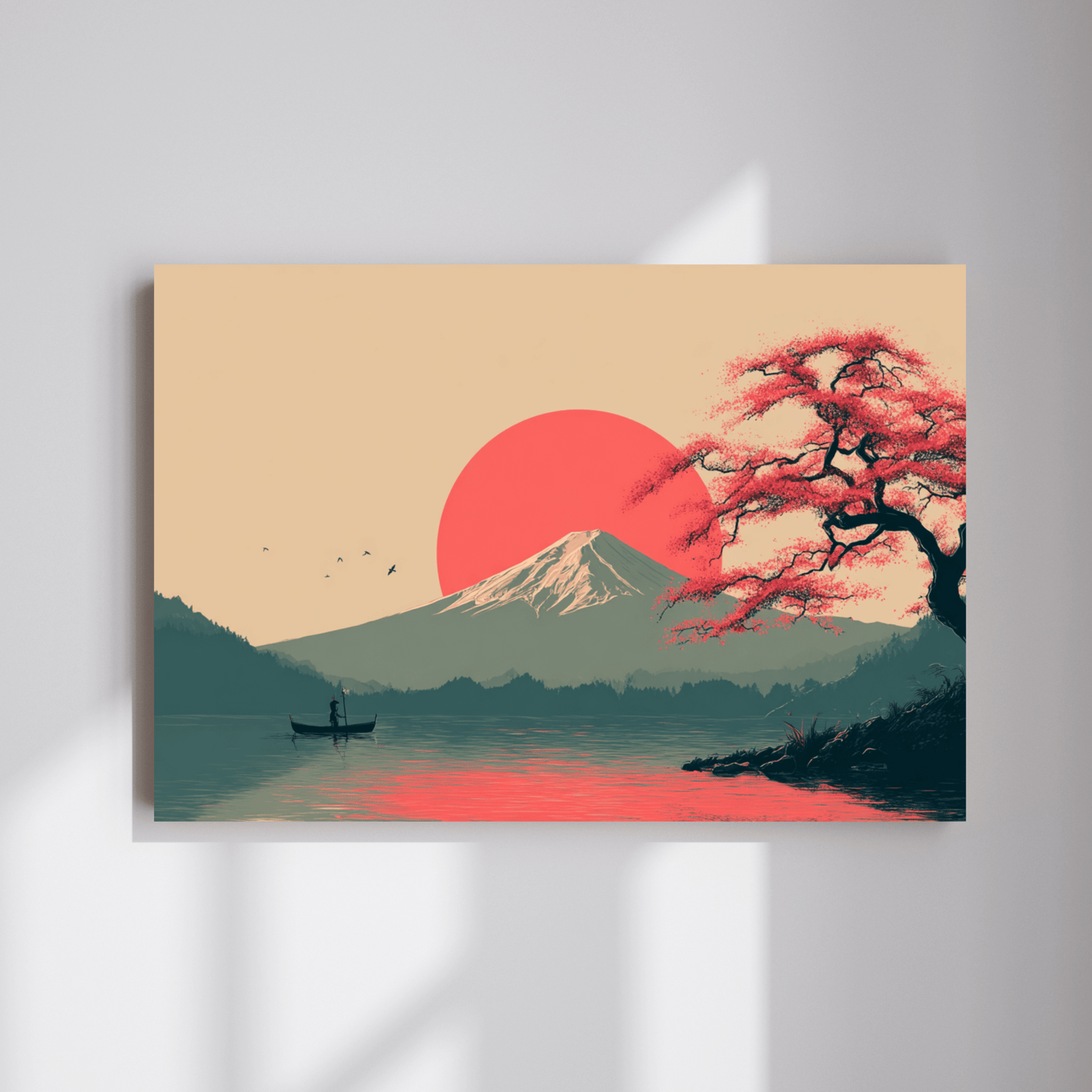 Sakura Horizon - Noir Moth Japanese Landscape Art