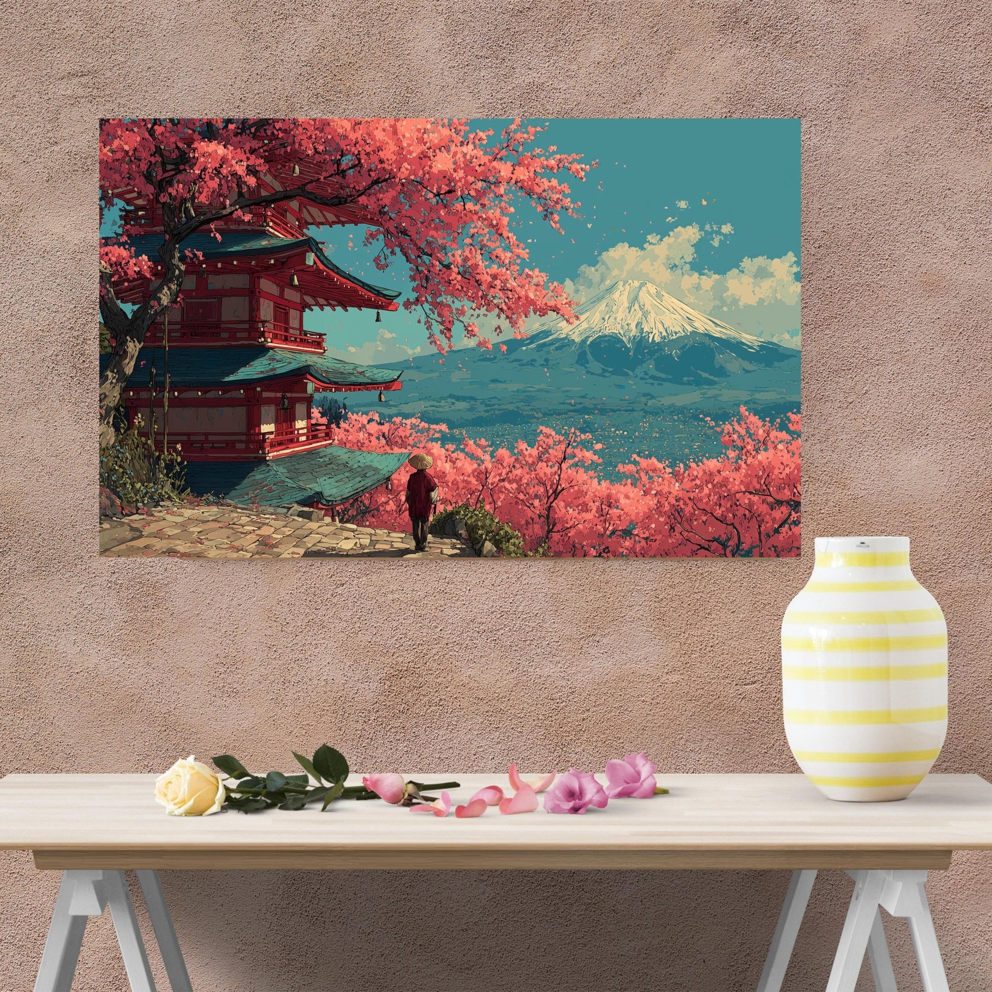 Sakura Horizon - Noir Moth Japanese Scenic Artwork