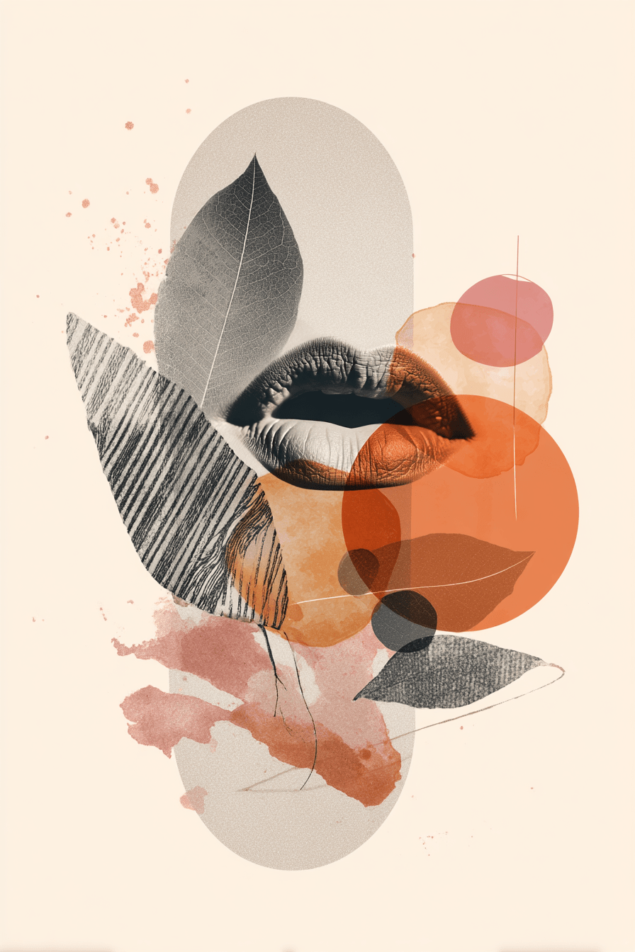 Velvet Echo - Noir Moth Modern Abstract Artwork
