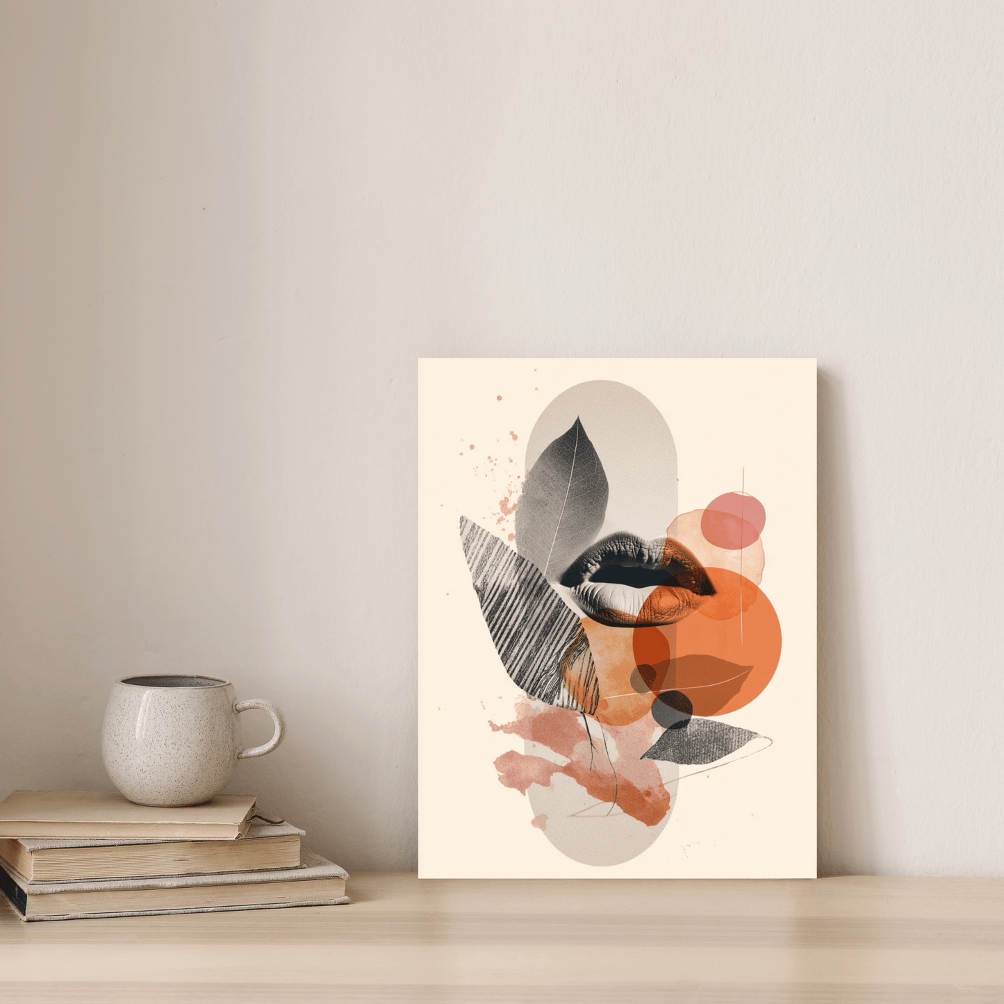 Velvet Echo - Noir Moth Modern Abstract Artwork