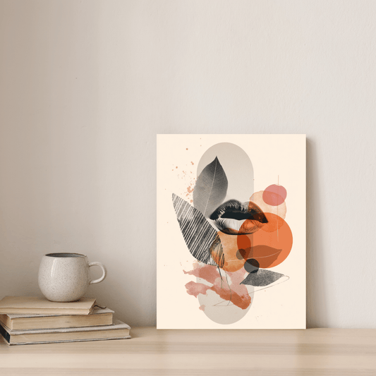 Velvet Echo - Noir Moth Modern Abstract Artwork
