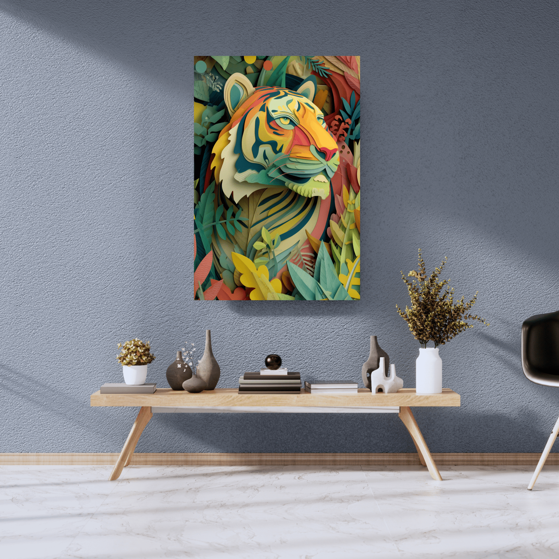 Wild Reverie - Noir Moth Modern Wildlife Artwork